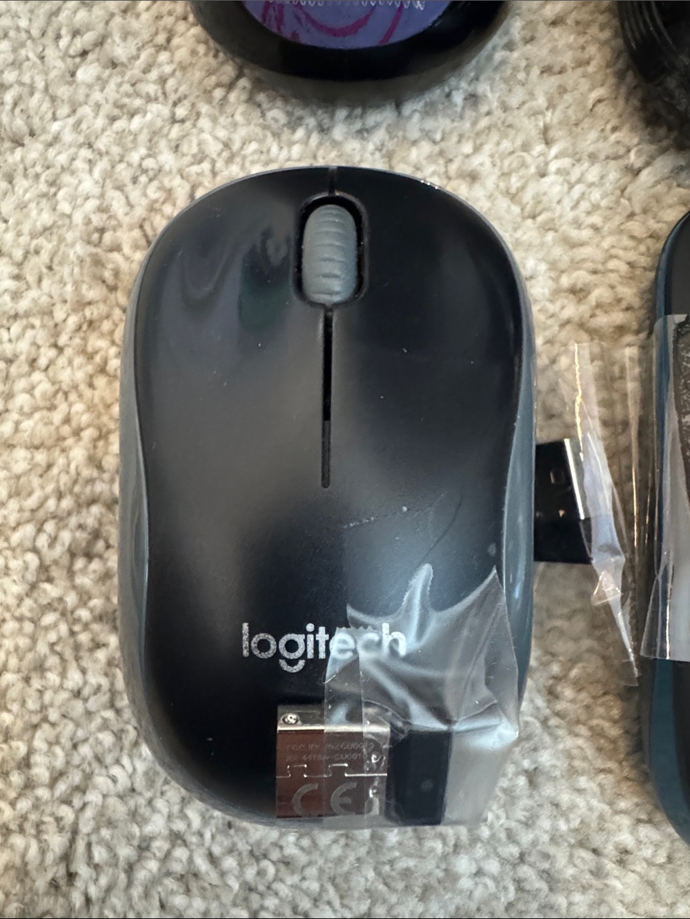 Logitech Wireless Mouse Set - Black, Purple, Blue - Picture 3 of 6